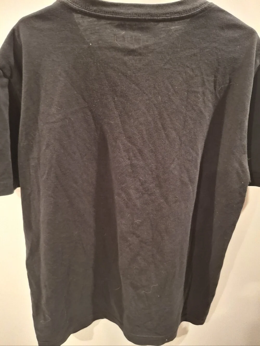 Jordan Black Tee with Goat Graphic and Red Jersey Detail